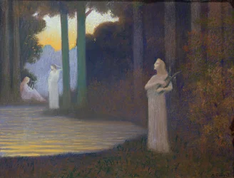 Lyrik i skoven, 1910 (pastel på papir)